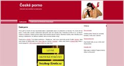 Desktop Screenshot of ceskeporno.eu